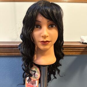 Black Wavy Hair Wig for Women